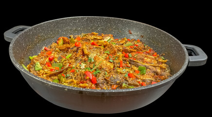 Rougail de morue à la créole, île de La Réunion 