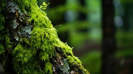 Obraz premium trunk green splat