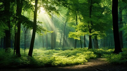 Naklejka premium tranquil green shades