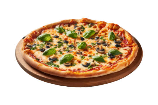 Red flying silk fabric on a transparent background