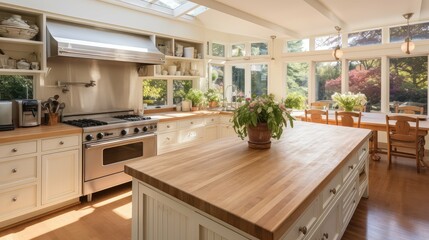 sleek farm house kitchen