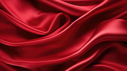 Obraz premium shimmer silk red