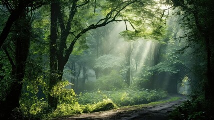 Fototapeta premium canopy catalog green