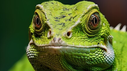 Fototapeta premium patterns green lizard