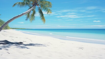 palm white wood beach