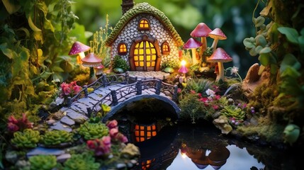 Obraz premium enchanting amazing fairy houses