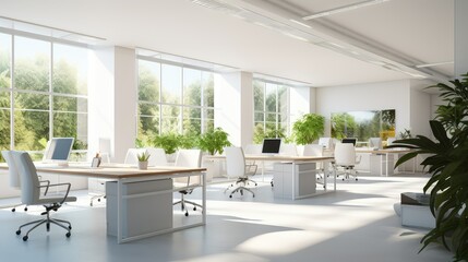 Fototapeta premium natural light office background