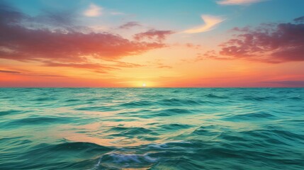 Fototapeta premium sky green blue gradient