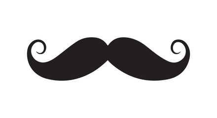 black mustache silhouette, Mustache icon, Mustache symbol, Mustache logo