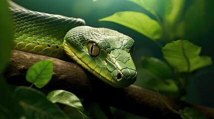 Fototapeta premium slithering tree snake
