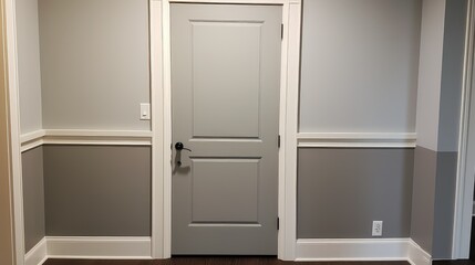 Naklejka premium paint new door installation