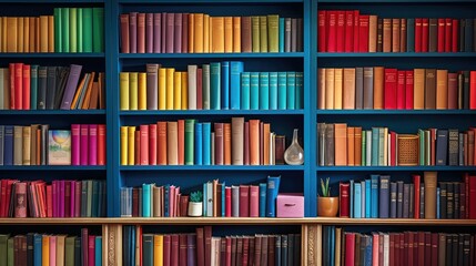 vibrant colorful books