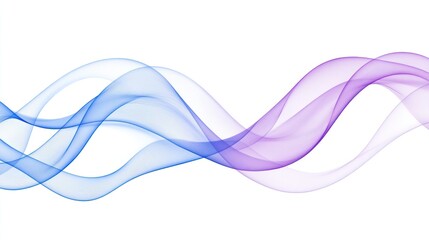 Abstract wavy lines in blue and purple hues creating a smooth, flowing design.
