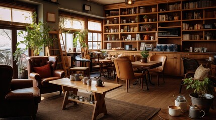 Fototapeta premium warm coffee room