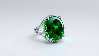 Wireframe Greenstone Ring