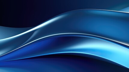 Obraz premium curved blue metal gradient