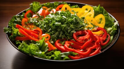 colorful sliced red pepper
