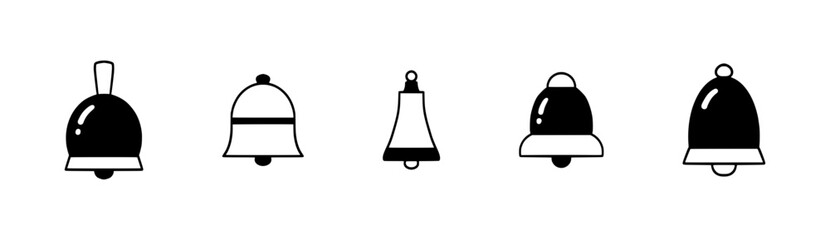 Sleek Notification Bell Icons for Mobile and Web Applications – Featuring Missed Alerts, Vibrate Mode, and Event Reminders