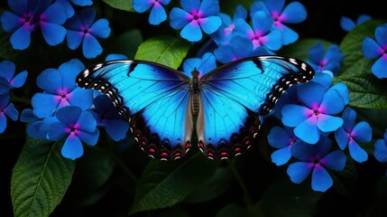 flower camouflage blue