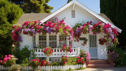Fototapeta premium baskets flower house