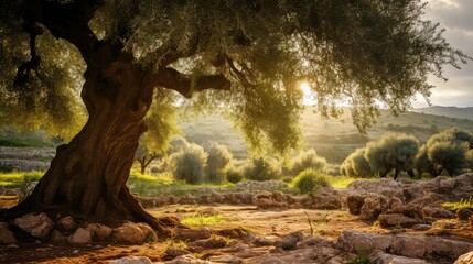 Obraz premium lush israel trees
