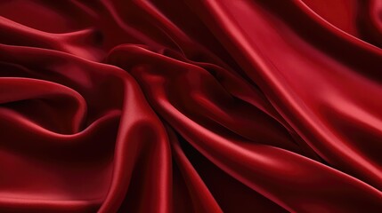 Obraz premium plush red fabric background