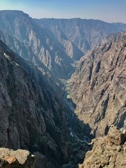 The view of Black Canyon National Park in USA