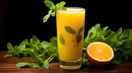 fresh orange juice cocktail