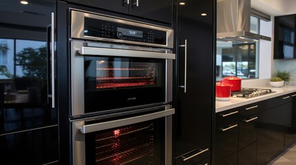 Fototapeta premium stacked wall oven