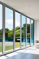Fototapeta premium room with a window and a view