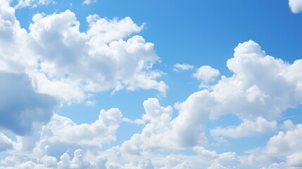 dramatic blue sky white clouds