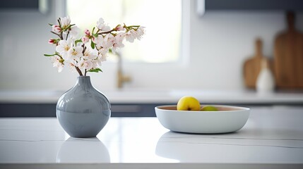 uncluttered kitchen counter top