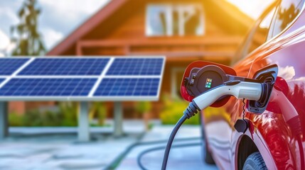 Electric Car Charging at Home with Solar Panels