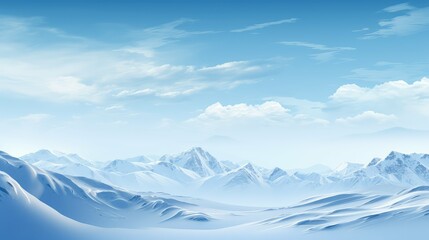 Obraz premium peaceful blue winter background
