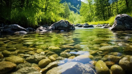 pristine clean and dirty water