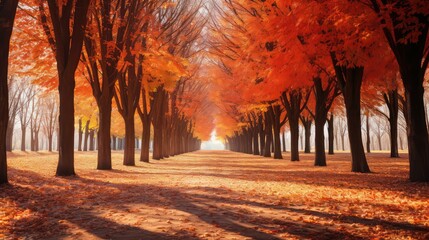 vibrant autumn trees
