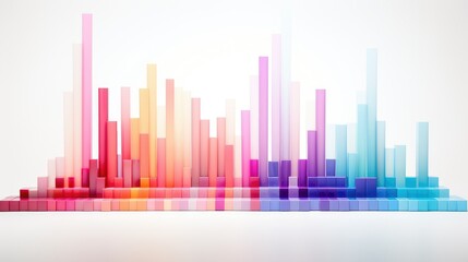 Fototapeta premium visualization data white background