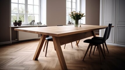 chair oak wood plank