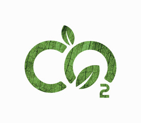 reducing CO2 emissions to stop climate change. green energy background	