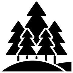 Fototapeta premium Forest Icon