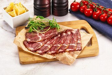 Italian pork sausage - prosciutto crudo