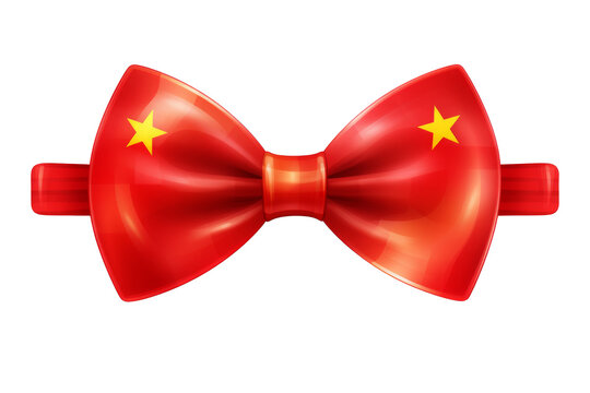 color bow isolated on white