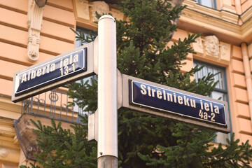 Obraz premium The Alberta street in Riga, Latvia