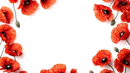 A minimalist commemorative frame template with a respectful design, offering space for text or images against a pristine white backdrop.