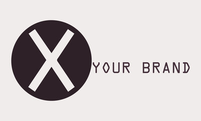 The letter X logo design is flexible and can be used in various media, suitable for brands that need a versatile logo