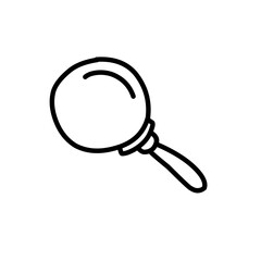 magnifying glass doodle