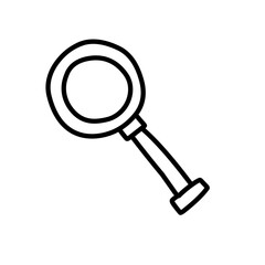 magnifying glass doodle