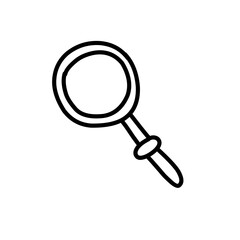 magnifying glass doodle