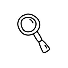 magnifying glass doodle