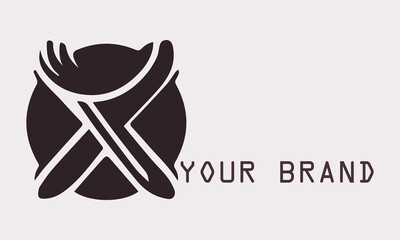 The letter X logo design is flexible and can be used in various media, suitable for brands that need a versatile logo